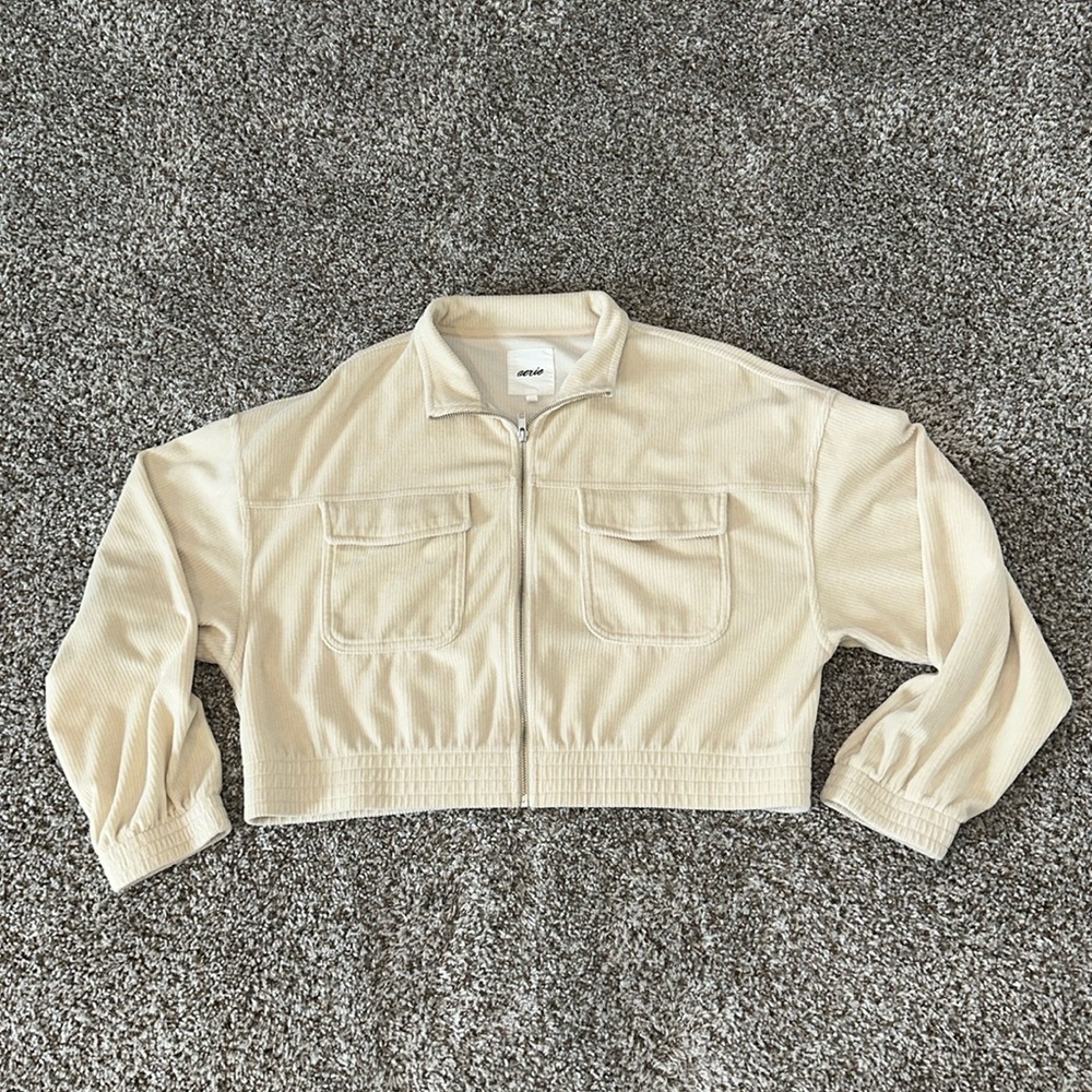 🤍Aerie Groove-On Velour Full Zip Sweatshirt🤍